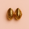 Golden Ripple Earrings - Gold